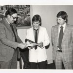 Presentation photo of the Golden Spanner. 23.1.1979-1